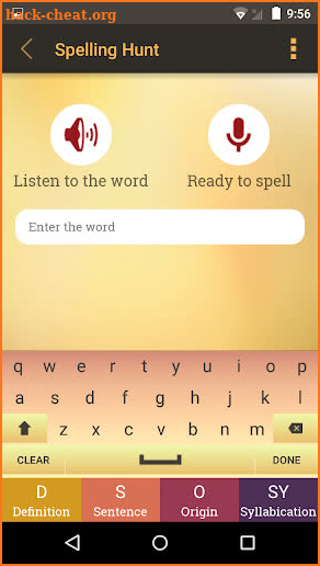 Spelling Hunt screenshot