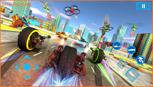 Spider Car Wheel Robot Game - Drone Robot Games 3D screenshot