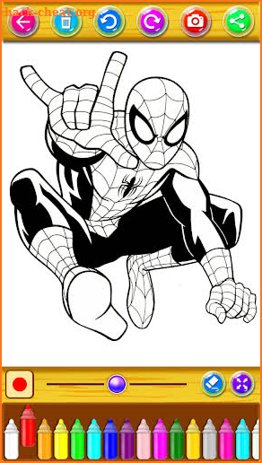 Spider Hero Coloring screenshot