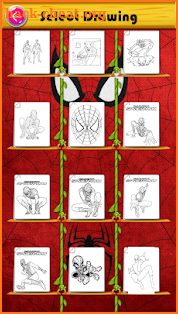 Spider hero coloring book : Peter secret identity screenshot