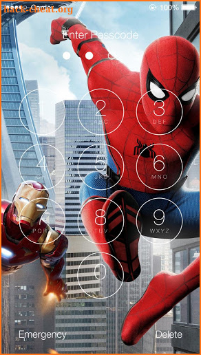 Spider Man Home Cooming Lock Screen screenshot