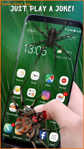 Spider on Screen Live Wallpaper for Prank screenshot