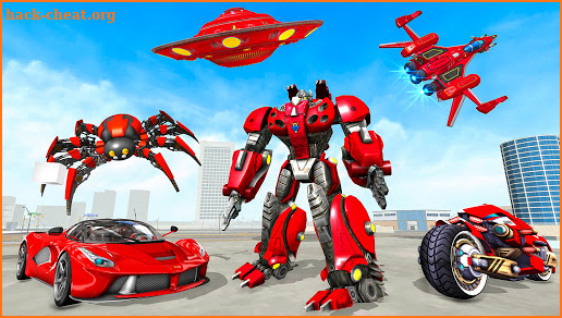 Spider Robot Game: Space Robot Transform Wars screenshot