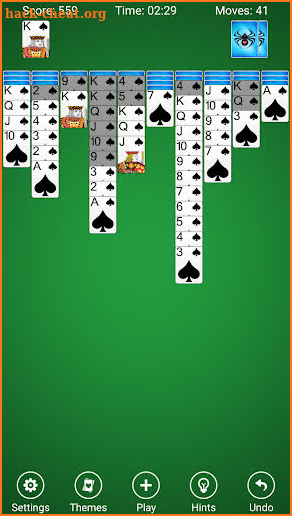 Spider Solitaire screenshot