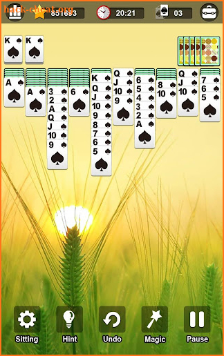 Spider Solitaire screenshot