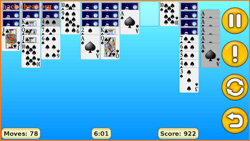 Spider Solitaire screenshot