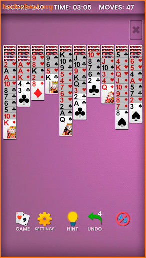 Spider Solitaire screenshot