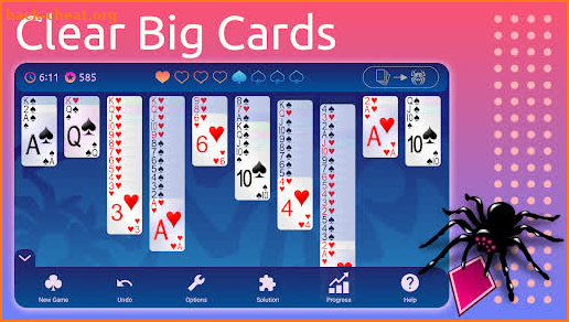 Spider Solitaire screenshot