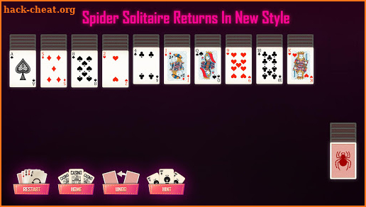 Spider Solitaire - A Classic Casino Card Game screenshot