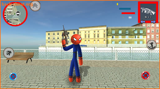 Spider Stickman Rope Hero Crime Shoot screenshot