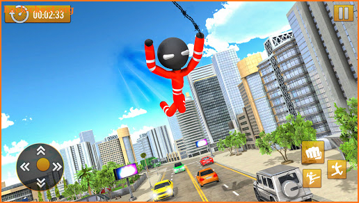 Spider Stickman Rope Hero: Gangster Crime Games 3D screenshot