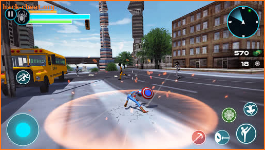 Spider Stickman Rope Hero - Vegas Gangster Crime screenshot