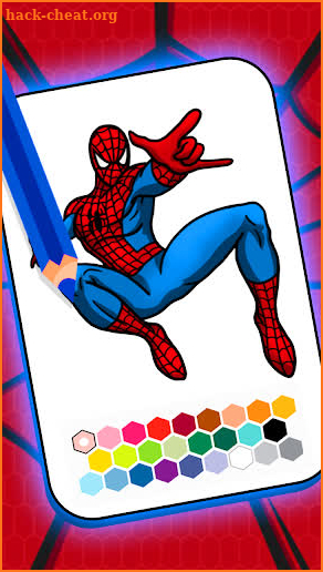 Spider super coloring hero man screenshot