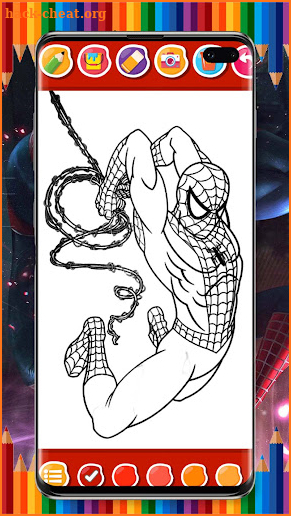 Spider super hero coloring man screenshot