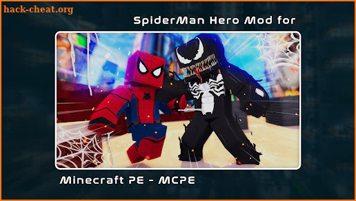 SpiderMan Hero Mod Minecraft screenshot