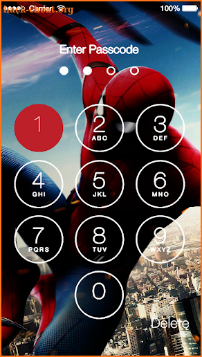 Spidey Homecoming Lock Screen screenshot