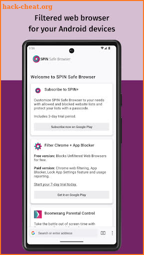 SPIN Safe Browser: Web Filter screenshot