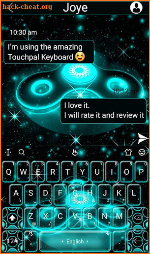 Spinner Keyboard Theme screenshot