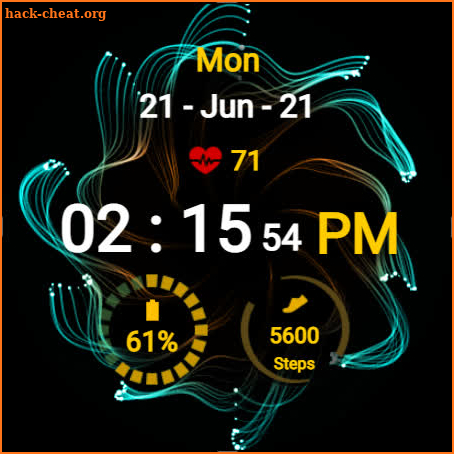 Spiral Flower Watch Face screenshot