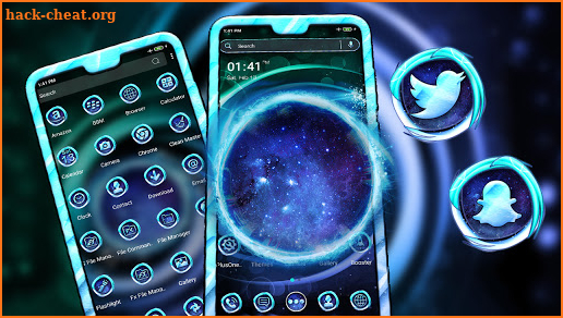 Spiral Nebula Launcher Theme screenshot