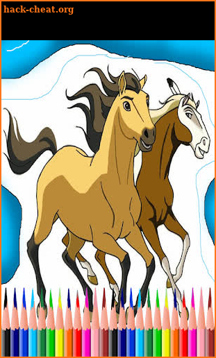 Spirit Horses Coloring Game for Kids screenshot