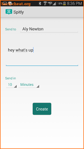 Spitly: Text Message Scheduler screenshot