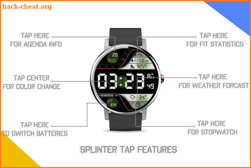 Splinter Watch Face & Clock Live Wallpaper screenshot