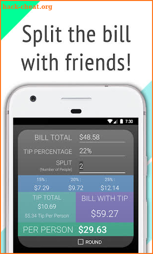 Split Around Tip Calculator screenshot