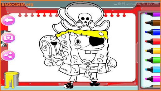 sponge coloring star fish screenshot