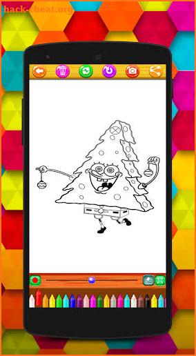 Spongebob coloring page book screenshot