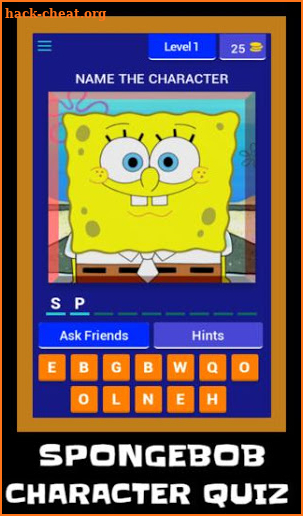 SpongeBob Squarepants - Character Quiz screenshot