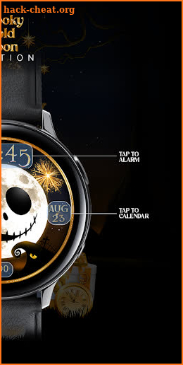 Spooky Gold Moon_Watchface screenshot