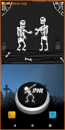 Spooky Skeleton Dance Meme Button screenshot