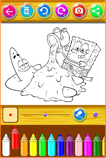 Spoong bob Coloring book pages screenshot