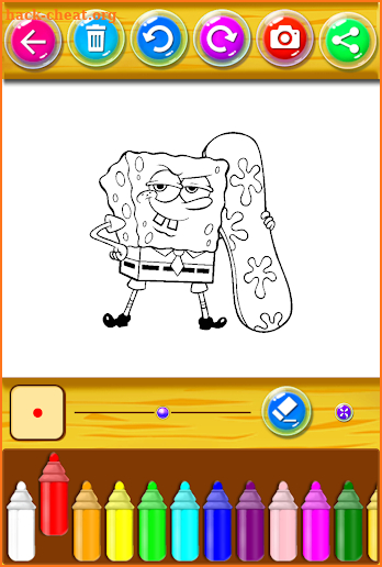 Spoong bob Coloring book pages screenshot