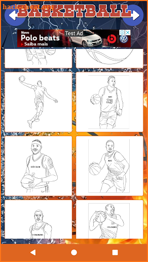 Sport Coloring Book Games - Basketball - Tennis screenshot