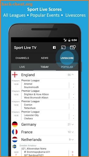 Sport TV Live - Football Television screenshot