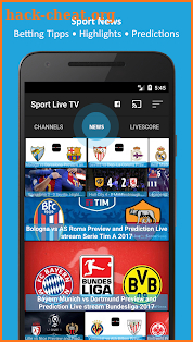 Sport TV Live - Live Score - Sport Television screenshot