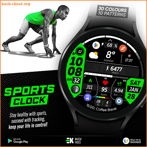 Sports Clock - Watch Face screenshot