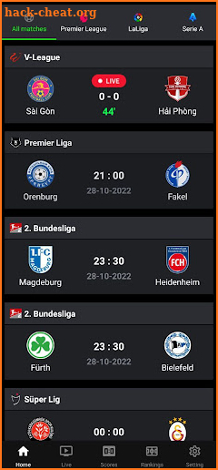 Sports Live Scores screenshot