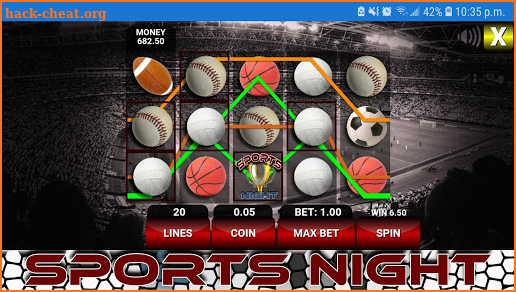 Sports Night Slot Machine screenshot