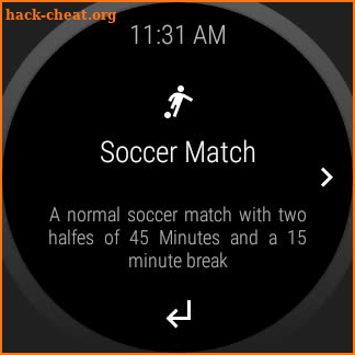 Sports Timer for Wear OS screenshot