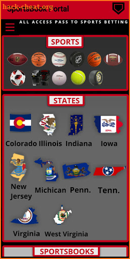 SportsBook Portal - Sports Betting App by State screenshot