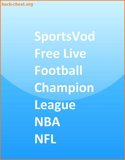 SportsVod - Free Live Football, NBA, NFL screenshot