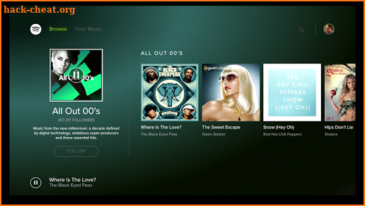 Spotify Music - for Android TV screenshot