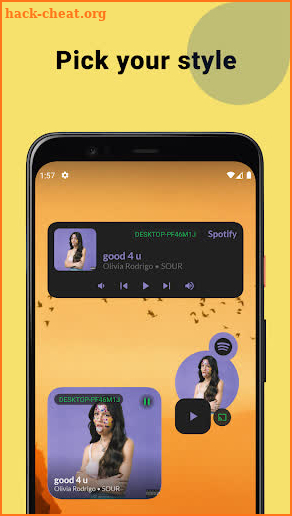 Spotify Widget screenshot