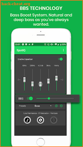 SpotiQ - Sound Equalizer and Bass Booster screenshot