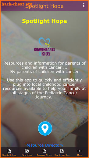 Spotlight Hope - Pediatric Cancer Resources screenshot