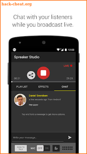 Spreaker Studio screenshot