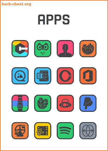 Square Dark - Icon Pack screenshot
